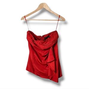 The Limited Side Ruffle Sleeveless Blouse  | XS